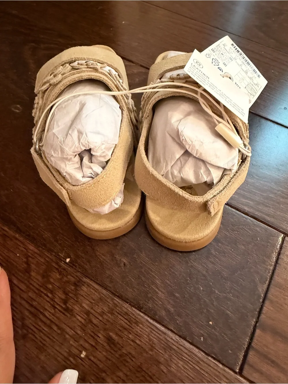 NWT Beige Floral Strap Sandals little girls size 9